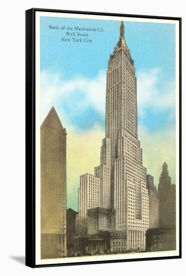 Bank of Manhattan, New York City-null-Framed Stretched Canvas