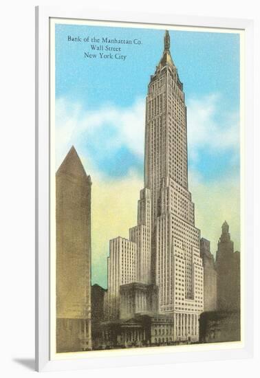 Bank of Manhattan, New York City-null-Framed Art Print