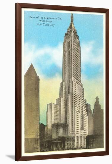 Bank of Manhattan, New York City-null-Framed Art Print