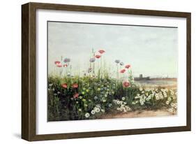 Bank of Summer Flowers-Andrew Nicholl-Framed Giclee Print
