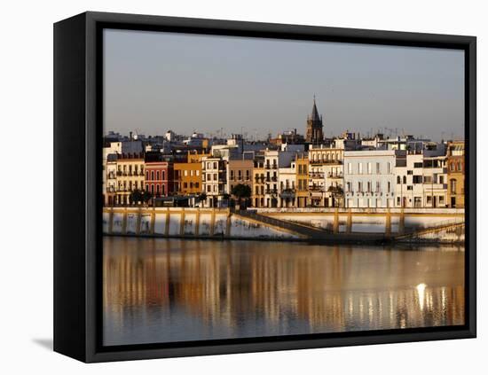 Bank of the Guadalquivir River, Seville, Andalucia, Spain, Europe-Godong-Framed Stretched Canvas