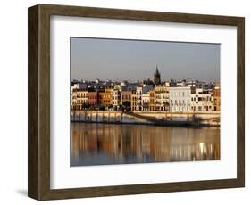 Bank of the Guadalquivir River, Seville, Andalucia, Spain, Europe-Godong-Framed Photographic Print