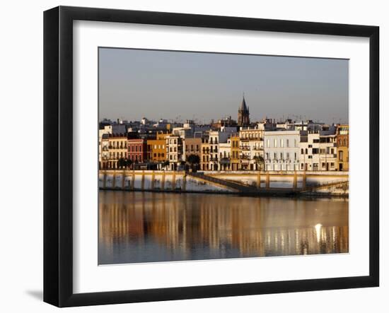 Bank of the Guadalquivir River, Seville, Andalucia, Spain, Europe-Godong-Framed Photographic Print