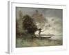 Bank of the Loire Near Chouze, 1893-Paul Desire Trouillebert-Framed Giclee Print