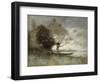 Bank of the Loire Near Chouze, 1893-Paul Desire Trouillebert-Framed Giclee Print