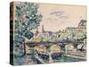 Bank of the Seine Near the Pont Des Arts, with a View of the Louvre-Paul Signac-Stretched Canvas