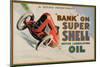 Bank on Super Shell-null-Mounted Art Print