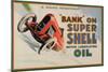 Bank on Super Shell-null-Mounted Art Print