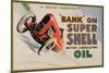 Bank on Super Shell-null-Mounted Art Print
