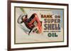 Bank on Super Shell-null-Framed Art Print