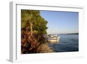 Bank Promenade uberlingen, Lake of Constance, Germany-Ernst Wrba-Framed Photographic Print