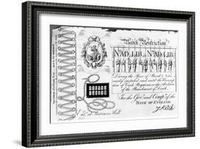 Bank Restriction Note, 1818-George Cruikshank-Framed Giclee Print