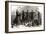 Bank Robbers Arrested by Police in a New York City Bank, 1870s-null-Framed Giclee Print
