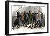 Bank Robbers Arrested by Police in a New York City Bank, 1870s-null-Framed Giclee Print