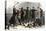 Bank Robbers Arrested by Police in a New York City Bank, 1870s-null-Stretched Canvas
