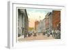 Bank Street, Waterbury, Connecticut-null-Framed Art Print