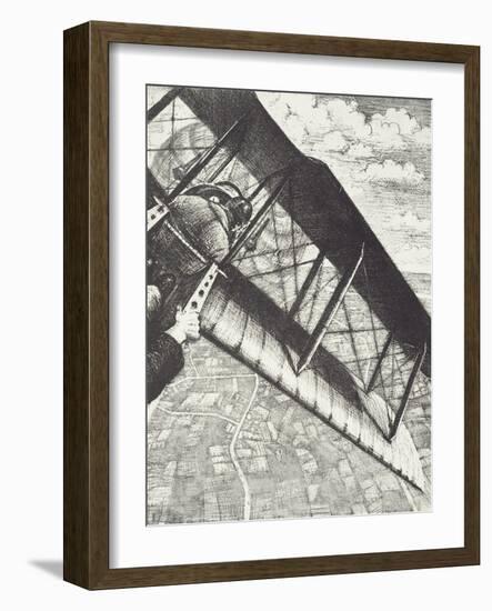 Banking at 4000 Feet, C. 1918-Christopher Richard Wynne Nevinson-Framed Giclee Print