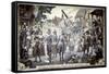 Banking, Bartering, and Shipping in New Amsterdam-null-Framed Stretched Canvas