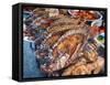 Bankok Food Market with a a Large Variety of Food Choices-Terry Eggers-Framed Stretched Canvas