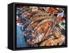 Bankok Food Market with a a Large Variety of Food Choices-Terry Eggers-Framed Stretched Canvas