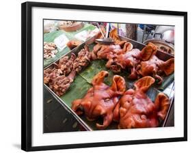 Bankok Food Market with a a Large Variety of Food Choices-Terry Eggers-Framed Photographic Print