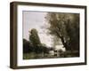 Banks of a Pond in Normandy-Jean-Baptiste-Camille Corot-Framed Giclee Print