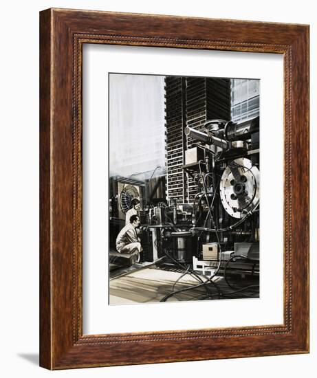 Banks of Capacitors Needed to Ignite Plasma in Electro-Magnetic Chambers-null-Framed Giclee Print