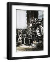 Banks of Capacitors Needed to Ignite Plasma in Electro-Magnetic Chambers-null-Framed Giclee Print