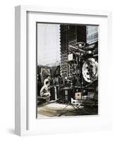 Banks of Capacitors Needed to Ignite Plasma in Electro-Magnetic Chambers-null-Framed Giclee Print