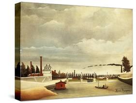 Banks of Seine-Henri Rousseau-Stretched Canvas