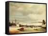 Banks of Seine-Henri Rousseau-Framed Stretched Canvas