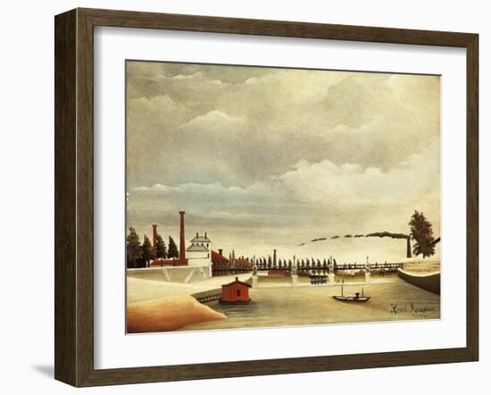 Banks of Seine-Henri Rousseau-Framed Giclee Print