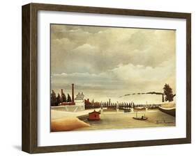 Banks of Seine-Henri Rousseau-Framed Giclee Print