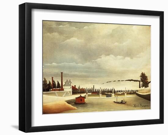 Banks of Seine-Henri Rousseau-Framed Giclee Print