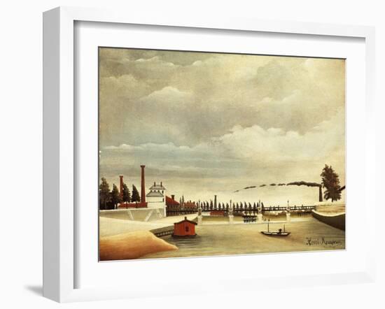 Banks of Seine-Henri Rousseau-Framed Giclee Print