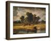 'Banks of the Envy, near Rhuddlan', 1852, (1938)-Alfred Vickers-Framed Giclee Print