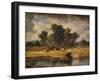 'Banks of the Envy, near Rhuddlan', 1852, (1938)-Alfred Vickers-Framed Giclee Print