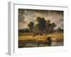 'Banks of the Envy, near Rhuddlan', 1852, (1938)-Alfred Vickers-Framed Giclee Print