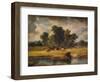 'Banks of the Envy, near Rhuddlan', 1852, (1938)-Alfred Vickers-Framed Giclee Print