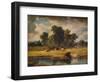 'Banks of the Envy, near Rhuddlan', 1852, (1938)-Alfred Vickers-Framed Giclee Print