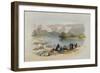 Banks of the Jordan, 1839, Plate 48 from Volume II of The Holy Land, Engraved by Louis Haghe-David Roberts-Framed Giclee Print