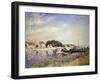 Banks of the Loing at Saint-Mammes; Bords Du Loing a Saint-Mammes, 1885-Alfred Sisley-Framed Giclee Print