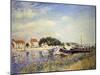 Banks of the Loing at Saint-Mammes; Bords Du Loing a Saint-Mammes, 1885-Alfred Sisley-Mounted Giclee Print