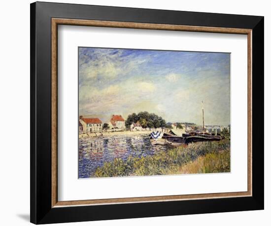 Banks of the Loing at Saint-Mammes-Alfred Sisley-Framed Giclee Print