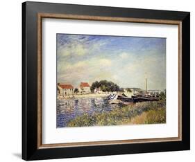 Banks of the Loing at Saint-Mammes-Alfred Sisley-Framed Giclee Print