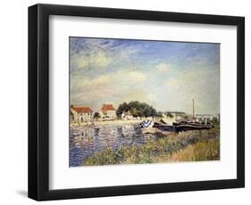 Banks of the Loing at Saint-Mammes-Alfred Sisley-Framed Giclee Print