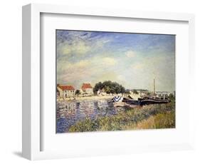 Banks of the Loing at Saint-Mammes-Alfred Sisley-Framed Giclee Print