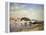 Banks of the Loing at Saint-Mammes-Alfred Sisley-Framed Stretched Canvas