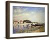 Banks of the Loing at Saint-Mammes-Alfred Sisley-Framed Giclee Print