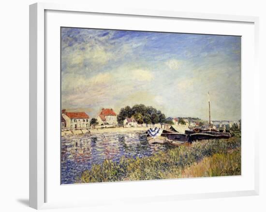 Banks of the Loing at Saint-Mammes-Alfred Sisley-Framed Giclee Print